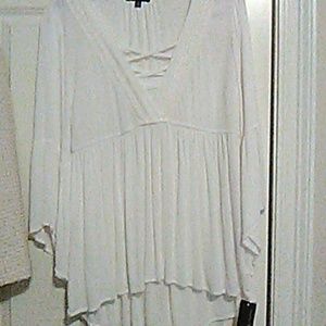 NWT boho ivory top
